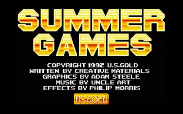 Summer Games screen shot title